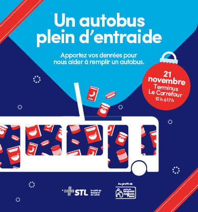 Joignez-vous à la STL pour remplir un autobus de denrées le 21 novembre