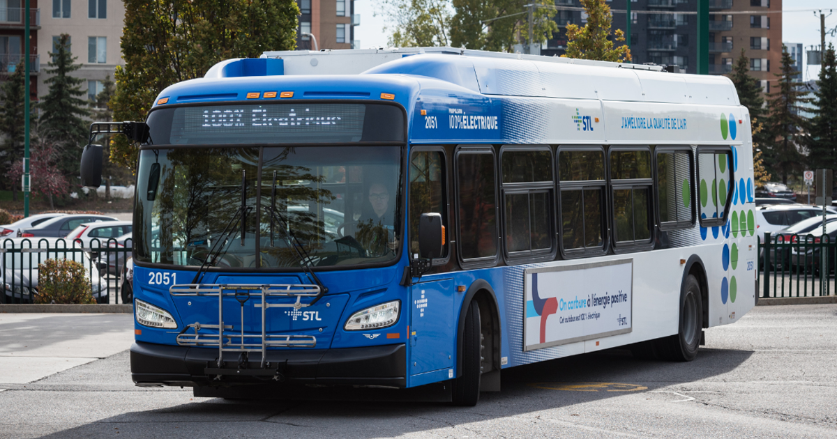 Bus network electrification  Société de transport de Montréal