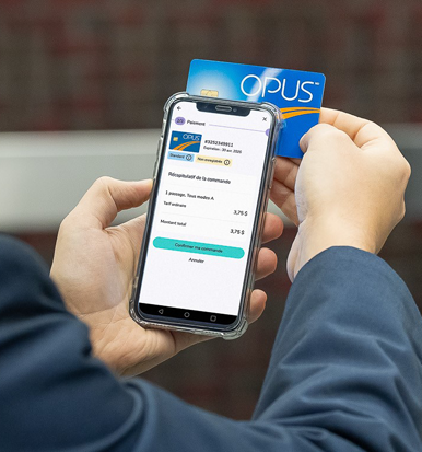 Recharge your OPUS card with the Chrono app!
