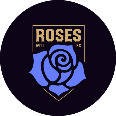 Logo Roses de Montréal club de soccer professionnel
