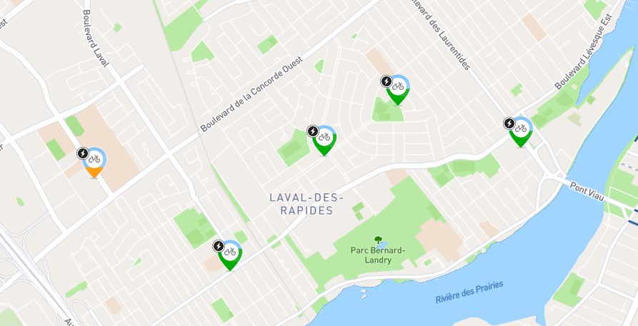 BIXI stations map - BIXI Montréal